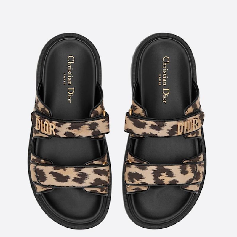 DIOR】22AW DIORACT スライドサンダル レオパード柄 (Dior/サンダル DIOR】22AW DIORACT スライドサンダル レオパード柄 (Dior/サンダル