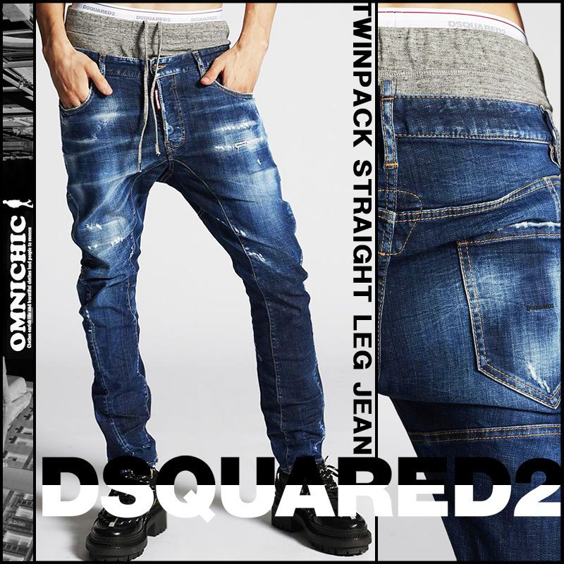 DSQUARED2/TWINPACKディースクエアードスウェットバイカーデニム (D 早期割引送料無料 DSQUARED2 レディース トレーナー Sサイズ相当 トレーナー/スウェット