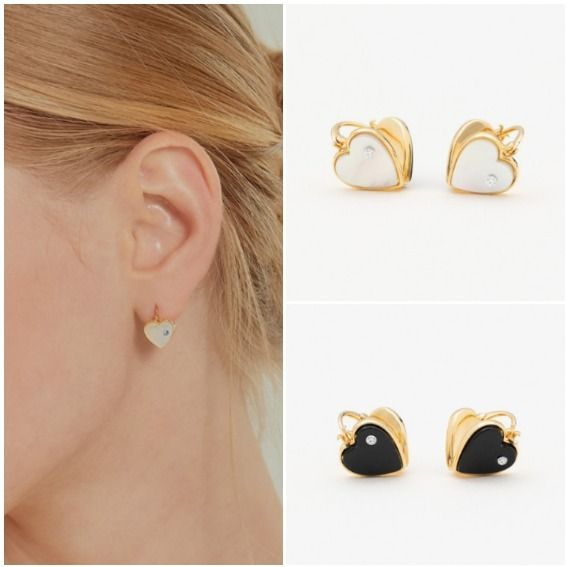 ピアス TATIANA Monochrome heart One-Touch Earring BBH5799 TATIANA Monochrome heart One-Touch Earring BBH5799 (TATIANA