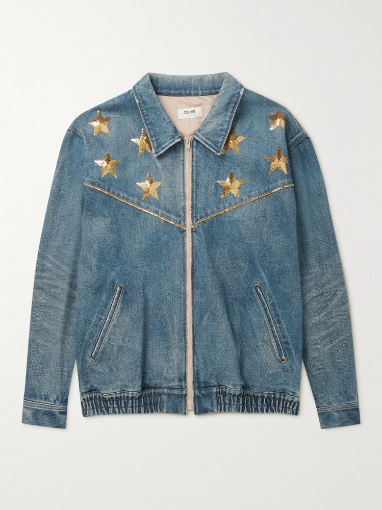 CELINE HOMME デニム ブルゾン ジャケット 青 (CELINE/デニム CELINE HOMME デニム ブルゾン ジャケット 青 (CELINE/デニム