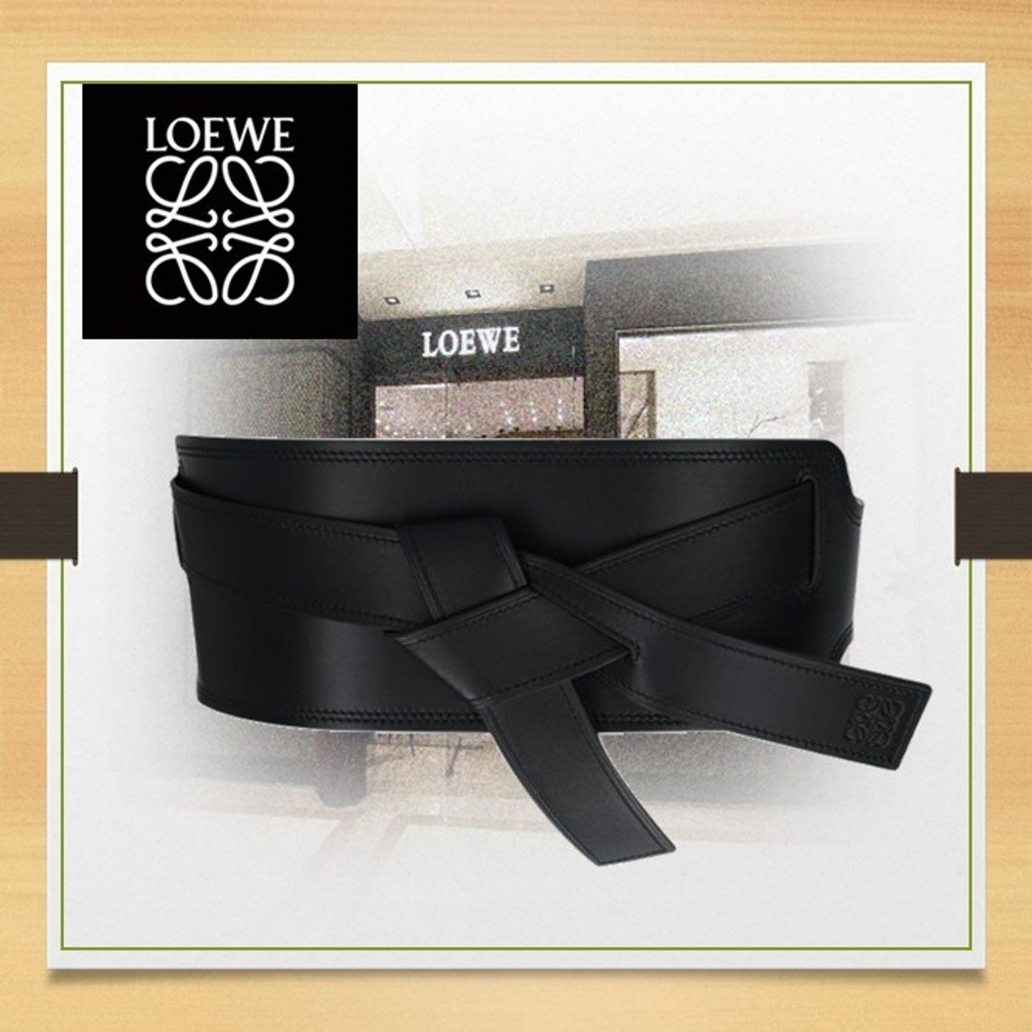 独創的なデザイン ロエベ ゲートスムースレザーベルト Loewe ベルト S818y21l Buyma