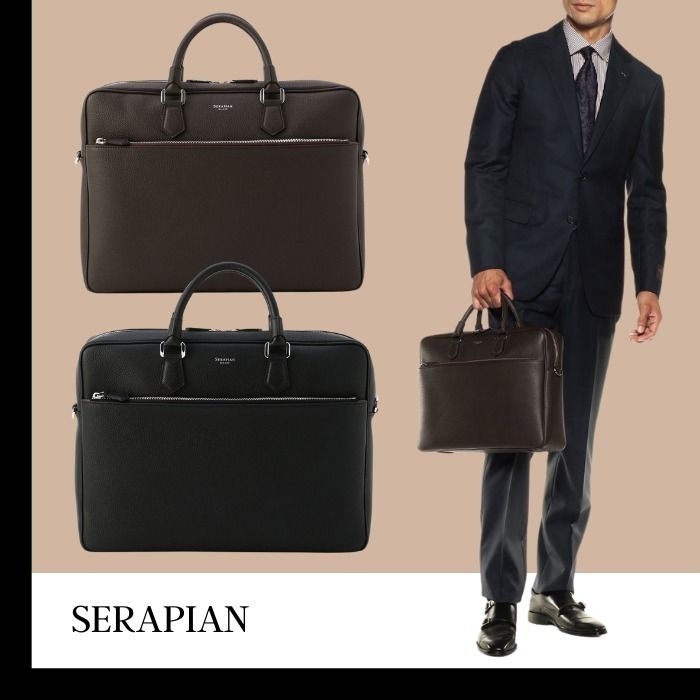 SERAPIAN】ブリーフケース 2WAY ビジネス ショルダー (SERAPIAN
