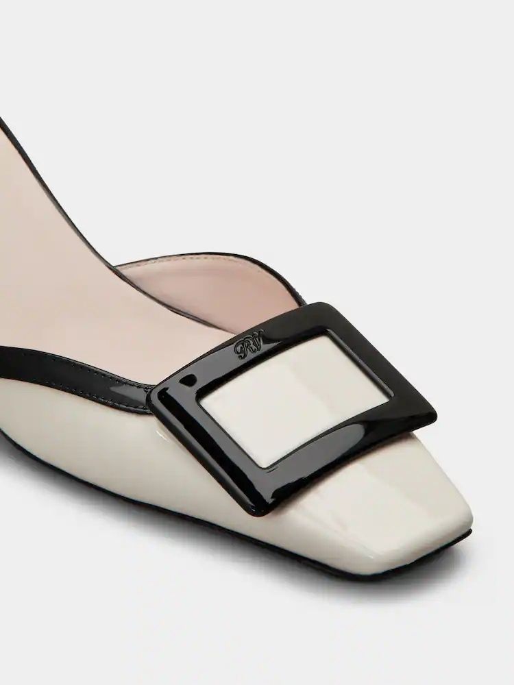 Roger Vivier] ベルビビエアンクルストラップバックルパンプス