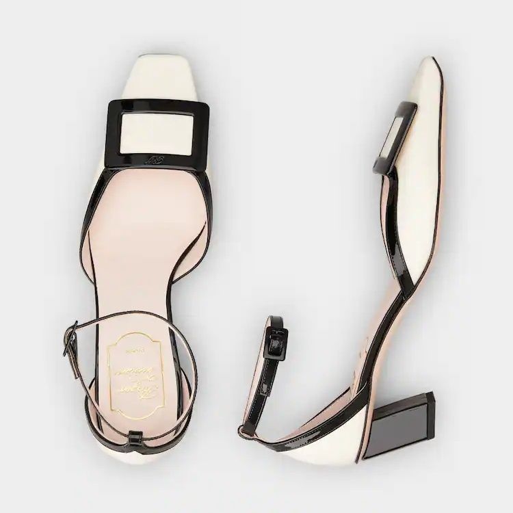 [Roger Vivier] ベルビビエアンクルストラップバックルパンプス Roger Vivier] ベルビビエアンクルストラップバックルパンプス