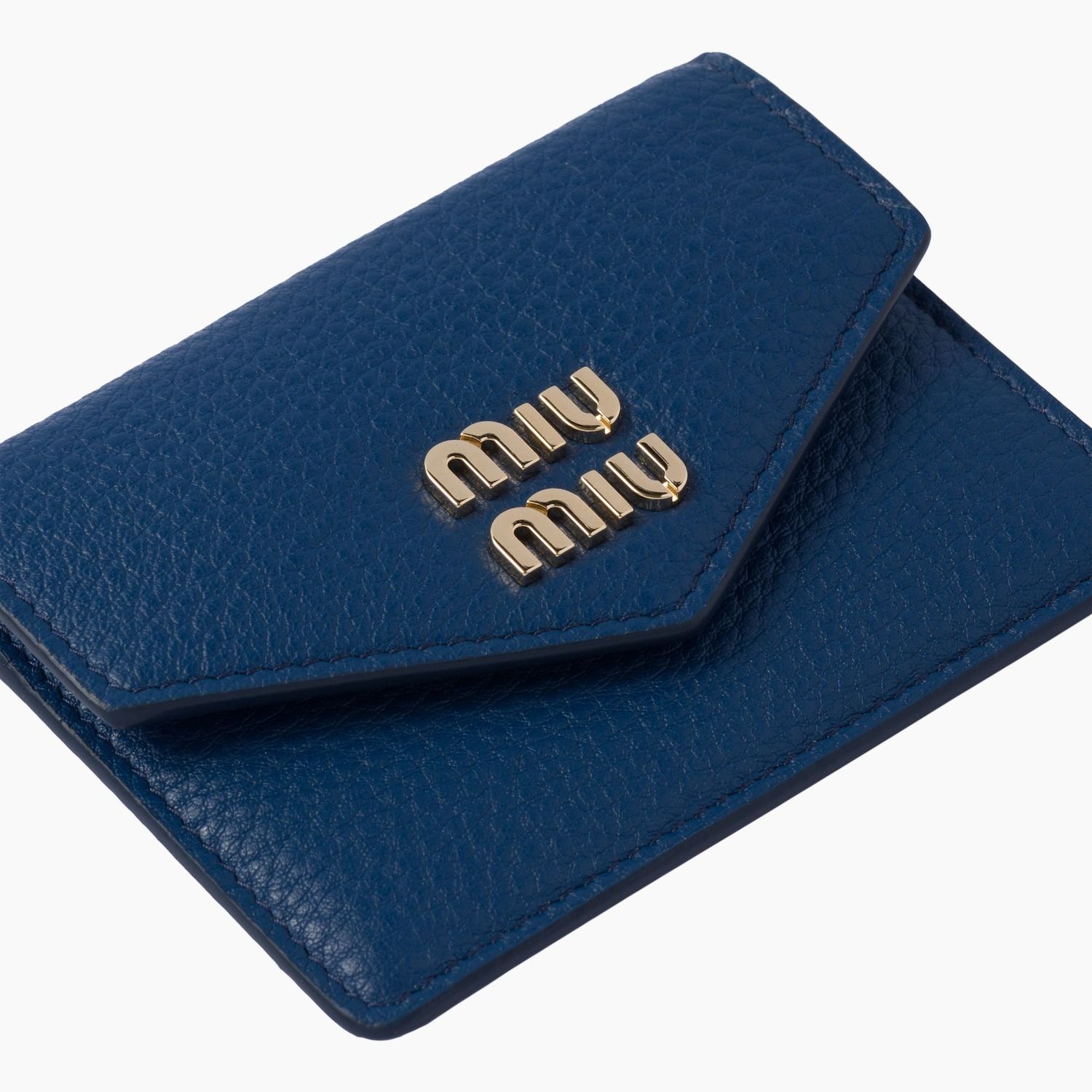 ☆MiuMiu☆ミュウミュウ ロゴ レザー カードケース☆直営店☆ (MiuMiu ...