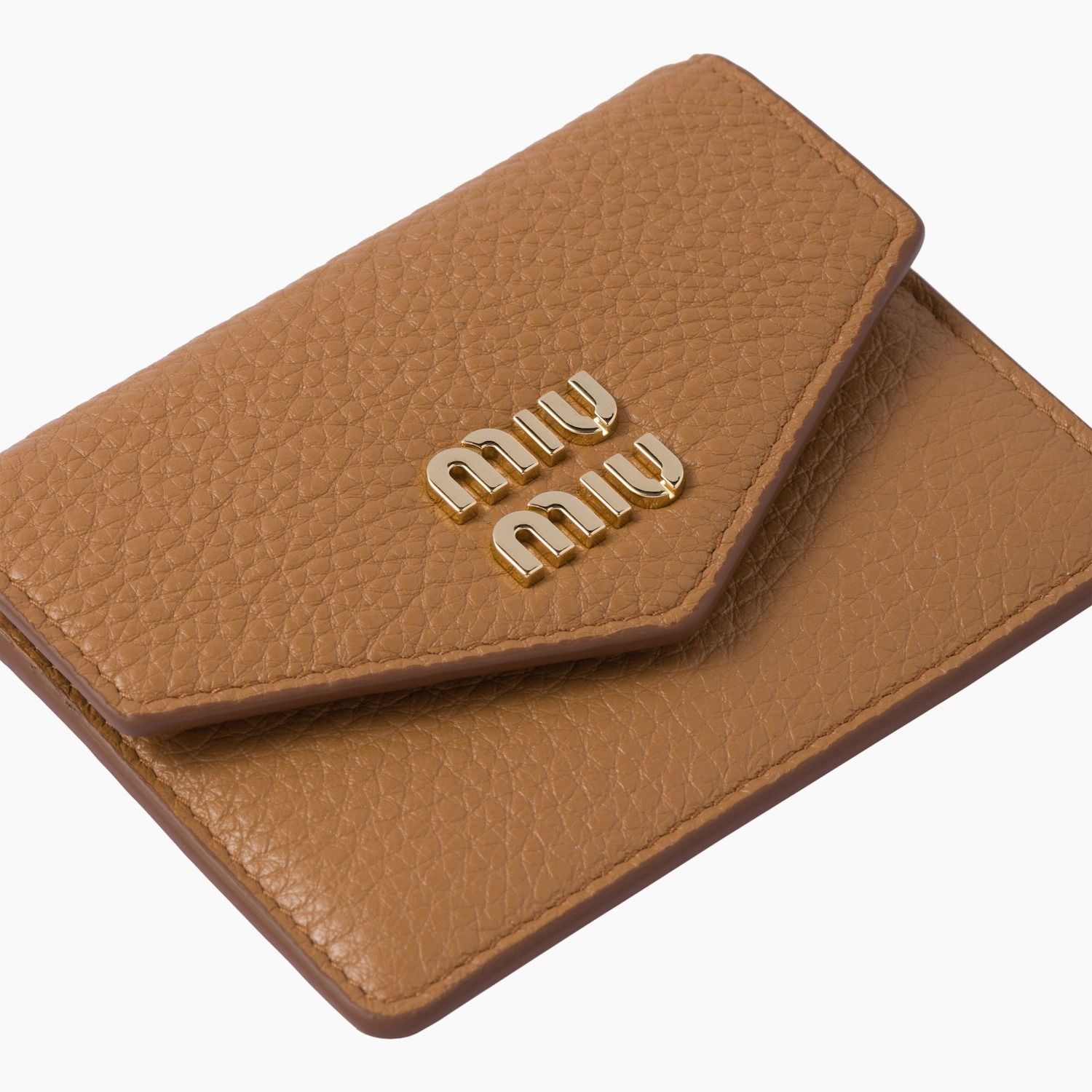 ☆MiuMiu☆ミュウミュウ ロゴ レザー カードケース☆直営店☆ (MiuMiu ...