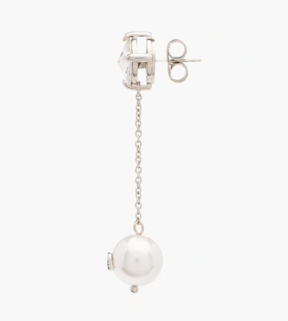美品】MIUMIU ピアス パール ストーン クリスタル ソリテールジュエル ...