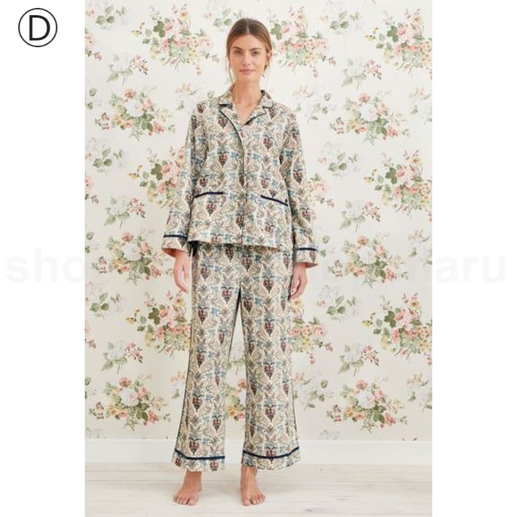 Laura Ashley◇Button Through Pyjama◇華やかプリントパジャマ