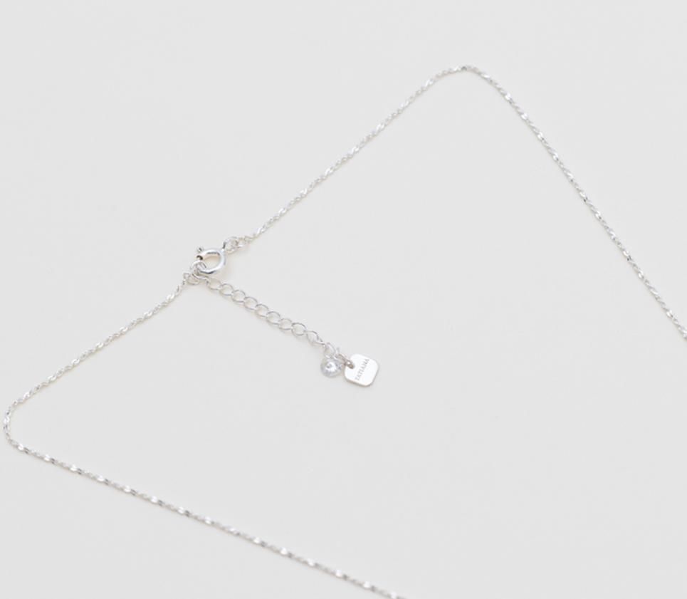 ★TATIANA★ (Silver 925) Lovely Heart Cubic Silver Necklace TATIANA】(SILVER925) Lovely Heart Cubic Silver Necklace