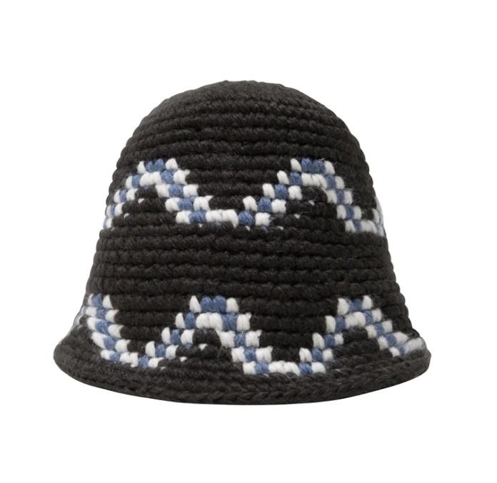 【関税込】★STUSSY★GIZA KNIT BUCKET HAT ハット 【2022年製 STUSSY ステューシー BLACK HAT BUCKET KNIT GIZA ハット