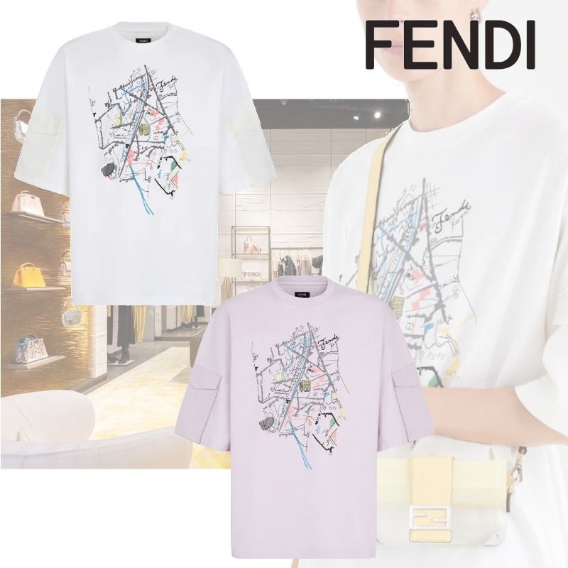 関税送料込【フェンディ】コットン Tシャツ (FENDI/Tシャツ ...