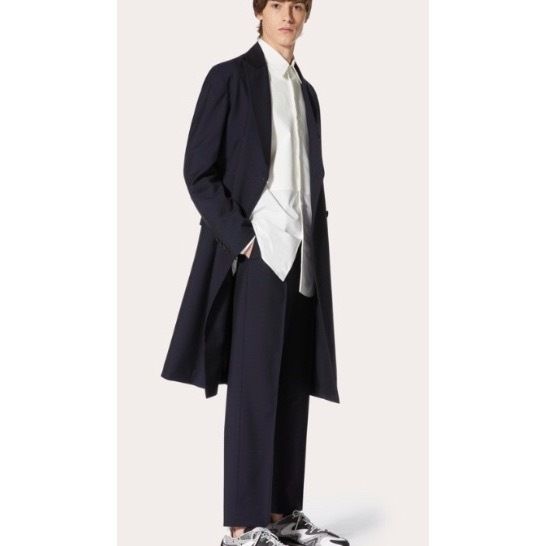 VALENTINO ヴァレンティノ ロングコート ブラック モヘア 44サイズ