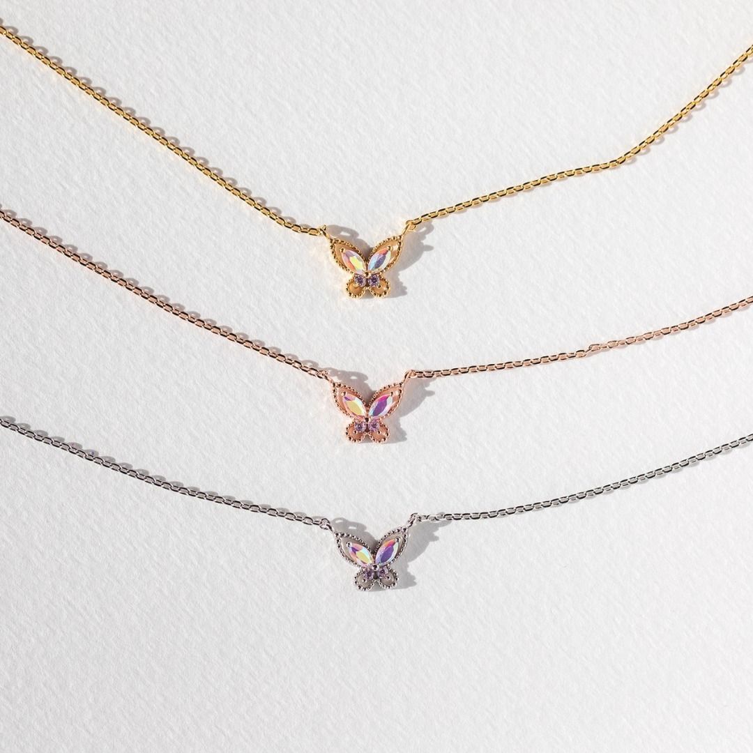 Girlscrew Float Like A Butterfly ネックレス 3色 関税送料無料 Girlscrew Float Like A Butterfly ネックレス 3色 関税送料無料