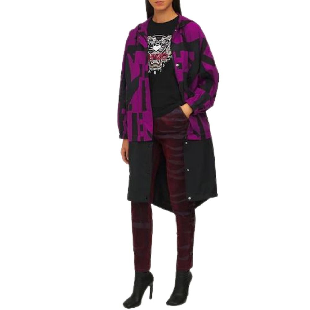 KENZO モノグラムロングナイロンウインドブレーカー ブルゾン KENZO モノグラムロングナイロンウインドブレーカー ブルゾン