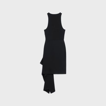 CELINE】ワンピース ノースリーブ ドレープドレス ブラック - www ...