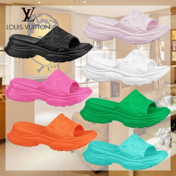 【日本未入荷】ルイヴィトン ★履き心地◎ ミュール サンダル LOUIS VUITTON ルイヴィトン サンダル ミュール リバイバル