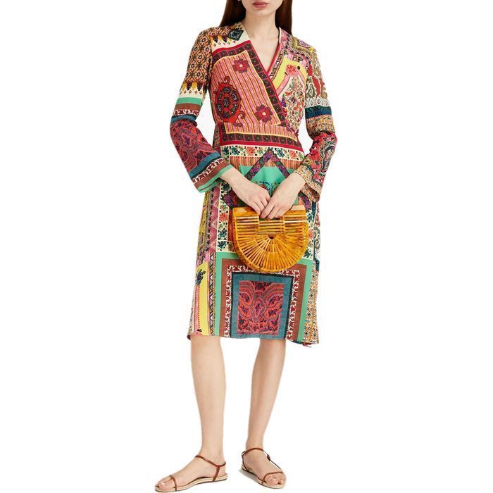 エトロ ワンピース ラップドレス シルク プリント (ETRO/ワンピース