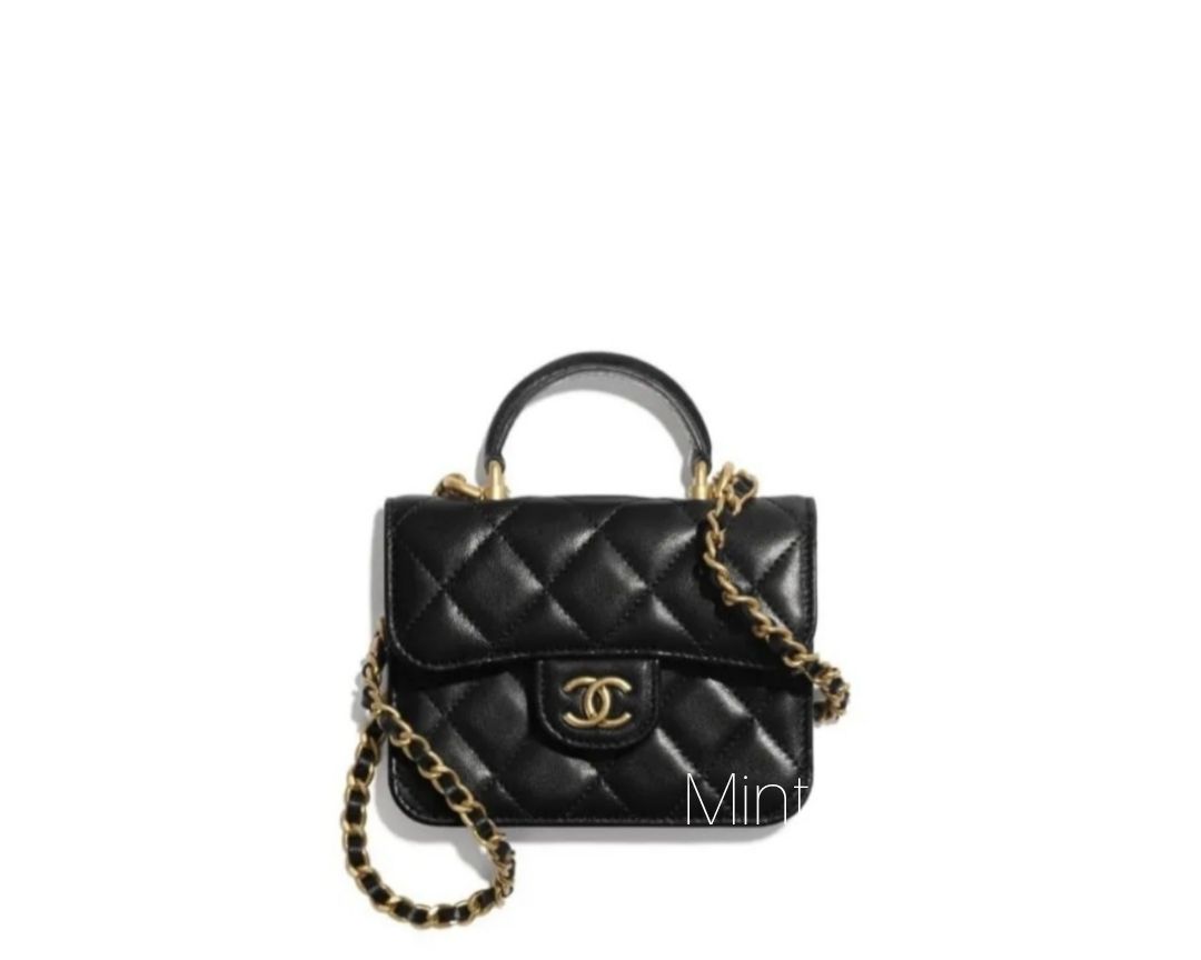 CHANEL トップハンドル☆チェーンミニバッグ☆人気!! (CHANEL