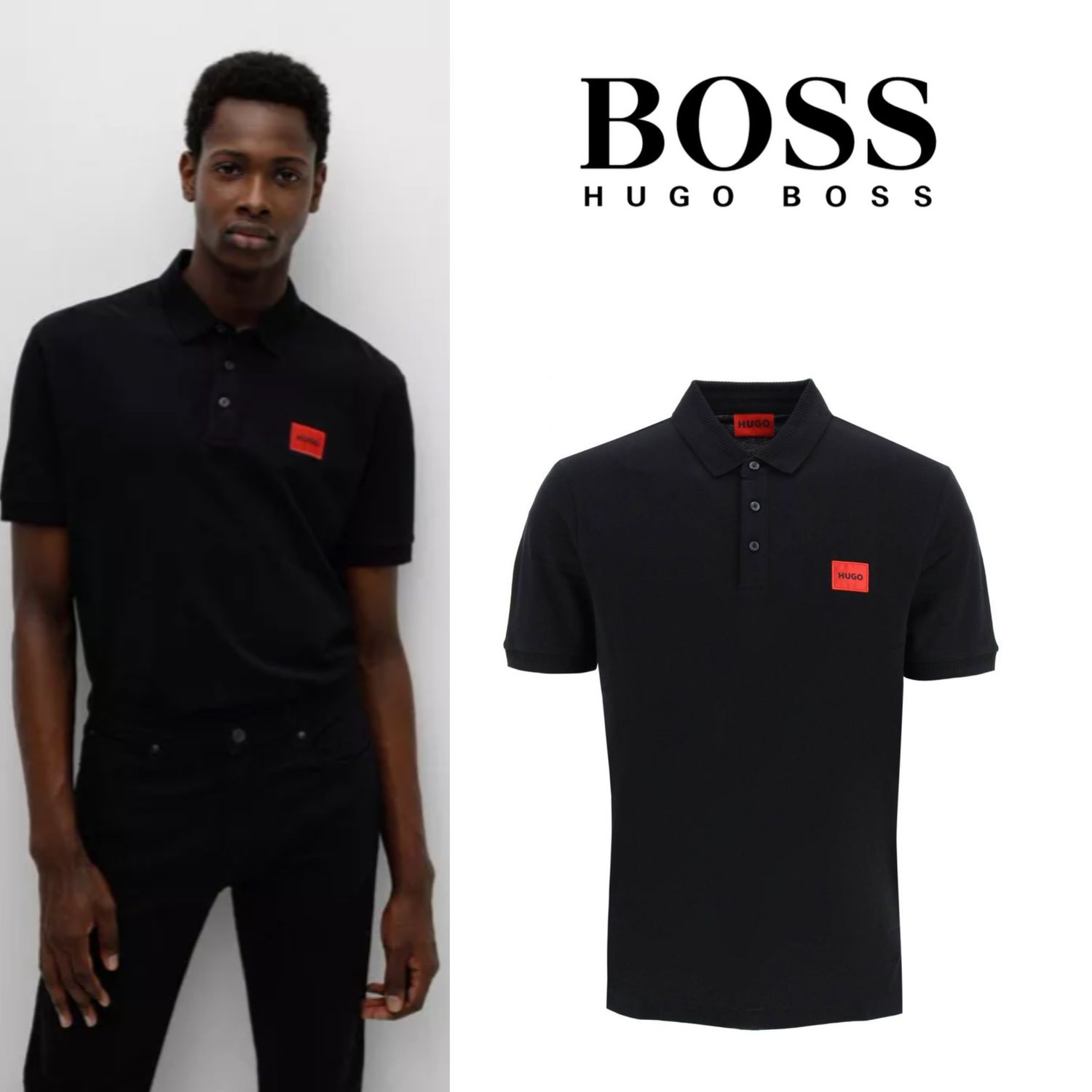 春夏おすすめ人気商品 Hugo Bossメンズシンプルロゴポロシャツ Hugo Boss ポロシャツ Buyma