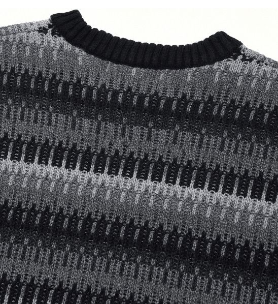 韓国 FLARE UP 6Mix knit Sweater 人気 Gray Mix UNISEX (FLARE UP 韓国 FLARE UP 6Mix knit Sweater 人気 Gray Mix UNISEX (FLARE UP