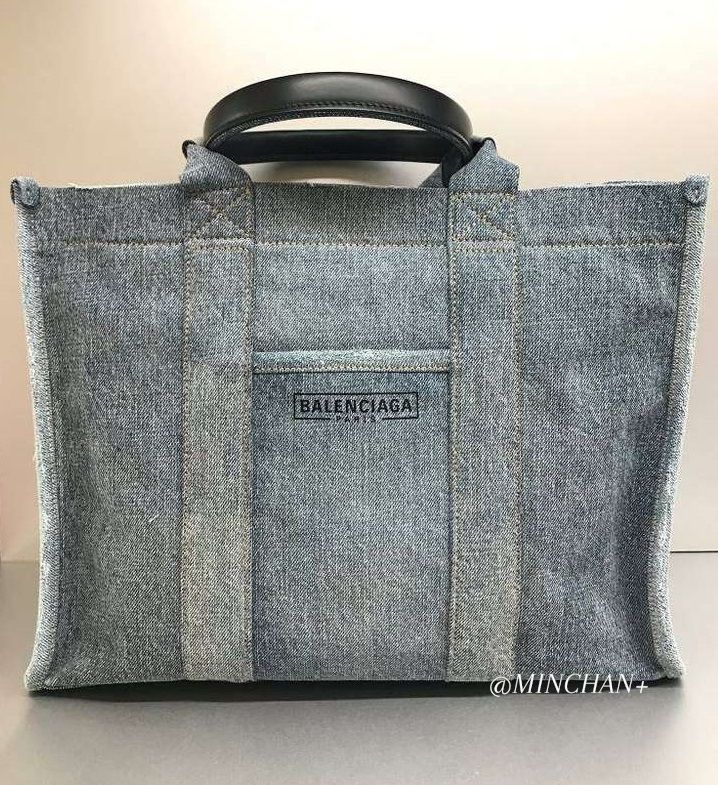 BALENCIAGA】オーガニックコットン CANVAS トート デニム Blue ...