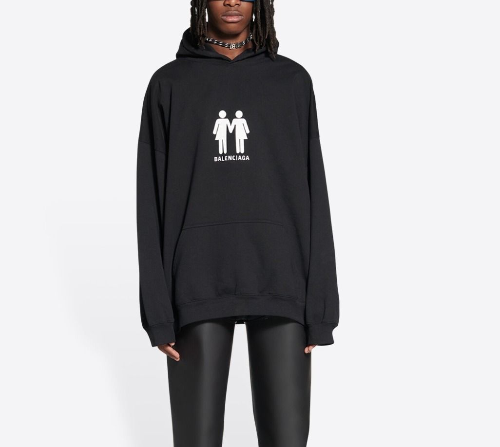 【BALENCIAGA】PRIDE 22 ボクシーフィット パーカー BALENCIAGA】PRIDE 22 ボクシーフィット ロゴパーカー