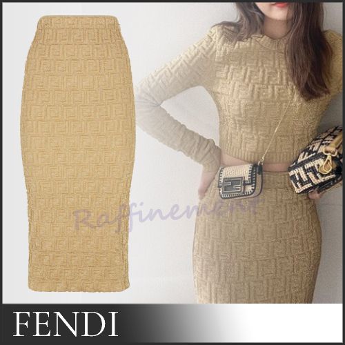 フェンディ☆近藤千尋着用 ハイウエスト FF ペンシルスカート☆ (FENDI (激安通販サイト) fendi ffペンシルスカート ロングスカート