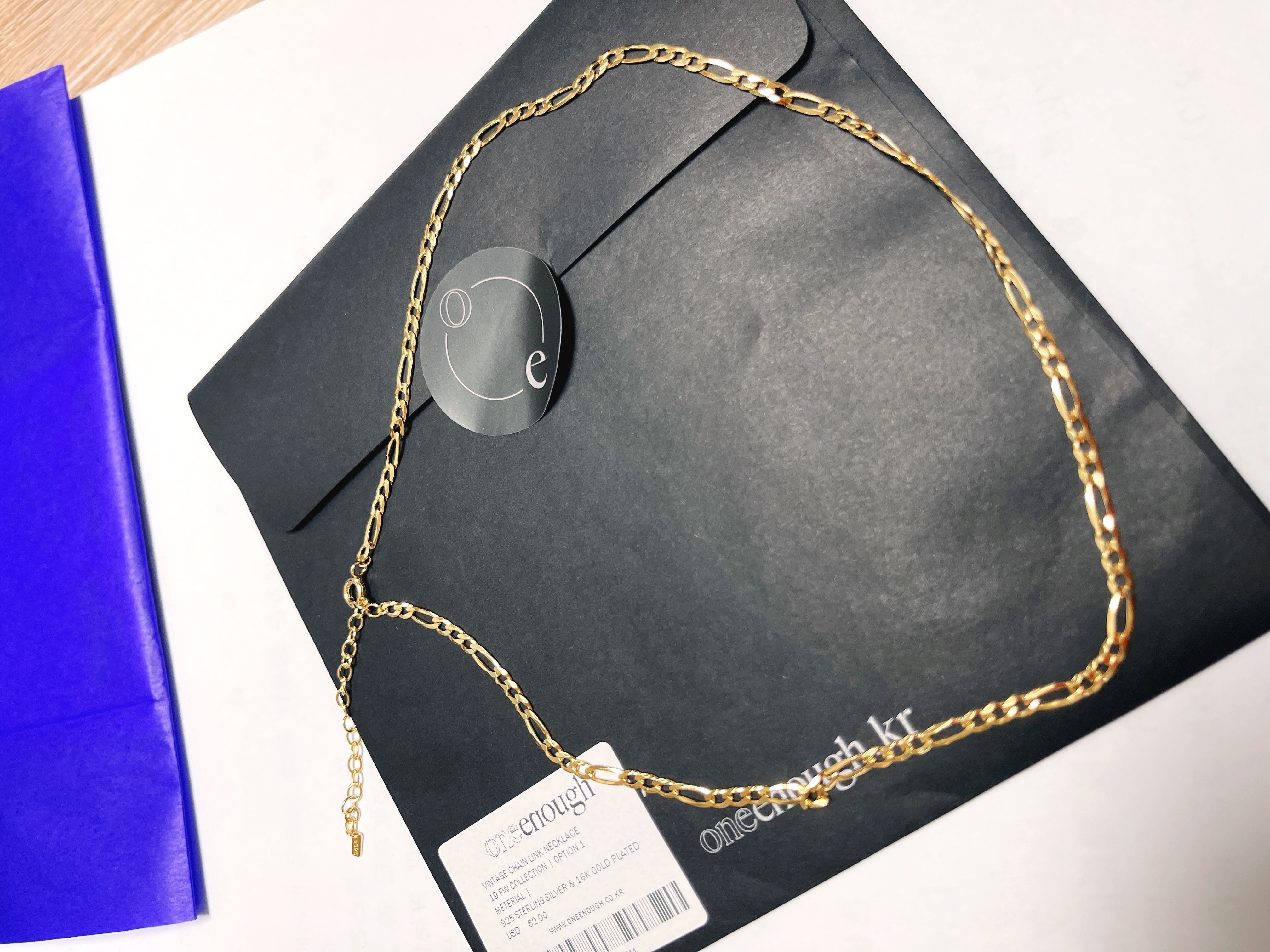 one enough】Vintage Chain Link Necklace ☆BTS V(テテ)着用 (ONE ...