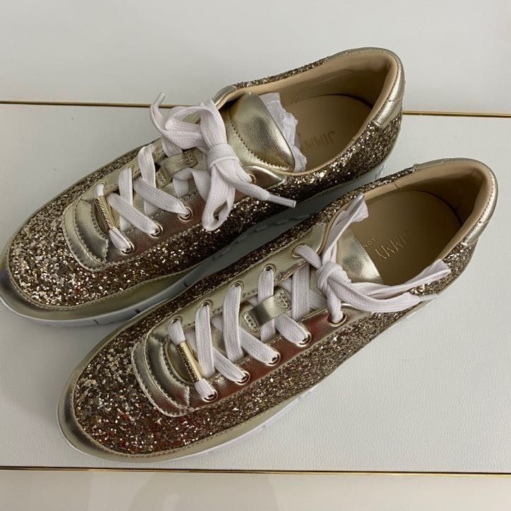 JIMMY CHOO ジミーチュウ キラキラ ゴールド スニーカー お洒落