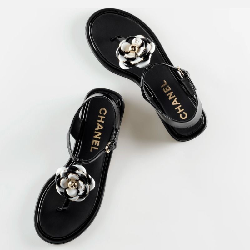 CHANELゴートレザーサンダルカメリア フラワートングサンダル アウトレット公式 フラワートングサンダル CHANELゴートレザーサンダルカメリア サンダル