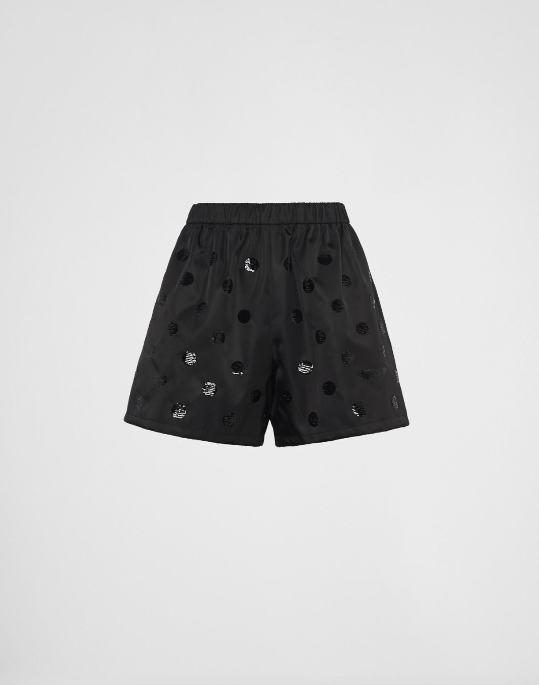 PRADA♤ポルカドットRe-Nylonスパンコールショートパンツ (PRADA