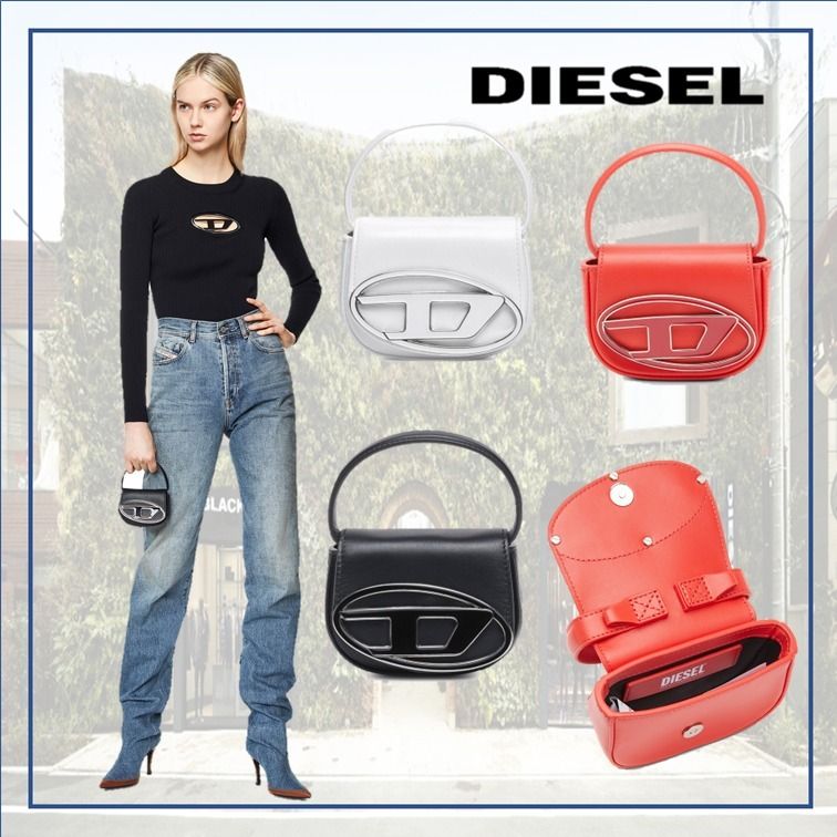 即発!DIESEL 1DR XS ミニ クロスボディバッグ 2WAY ロゴ (DIESEL ...