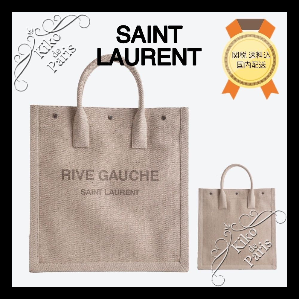 関税送料込 SAINT LAURENT RIVE GAUCHE ラージ トートバッグ (Saint ...