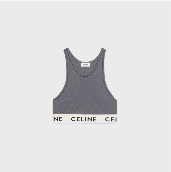 伊原葵さん他愛用【CELINE】セリーヌロゴ スポーツブラトップ