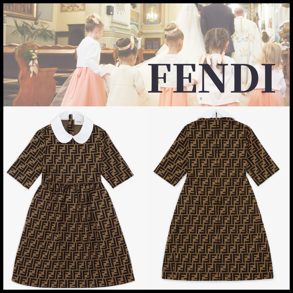 485)FENDI フェンディ 12+ キッズ ワンピース コットン | www.unimac.az