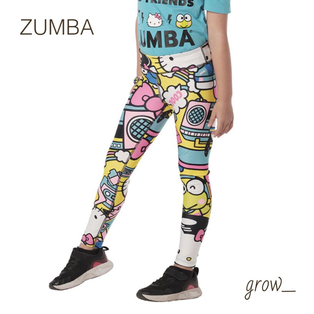 Zumba ズンバ X HELLO KITTY & FRIENDS ZUMBA ANKLE LEGGINGS ハローキティ フレンズ ズンバ  アンクルレギンス Z1B000144 BOLD BLACK ボールドブラック