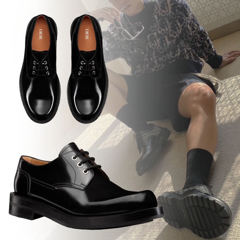 DIOR*22AW*DIOR CARLO ダービーシューズ ポリッシュド カーフ (Dior DIOR*22AW*DIOR CARLO ダービーシューズ ポリッシュド カーフ (Dior