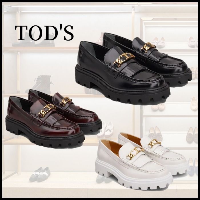 ◇TOD´S◇トッズ フリンジ レザー ローファー (TOD'S/ローファー