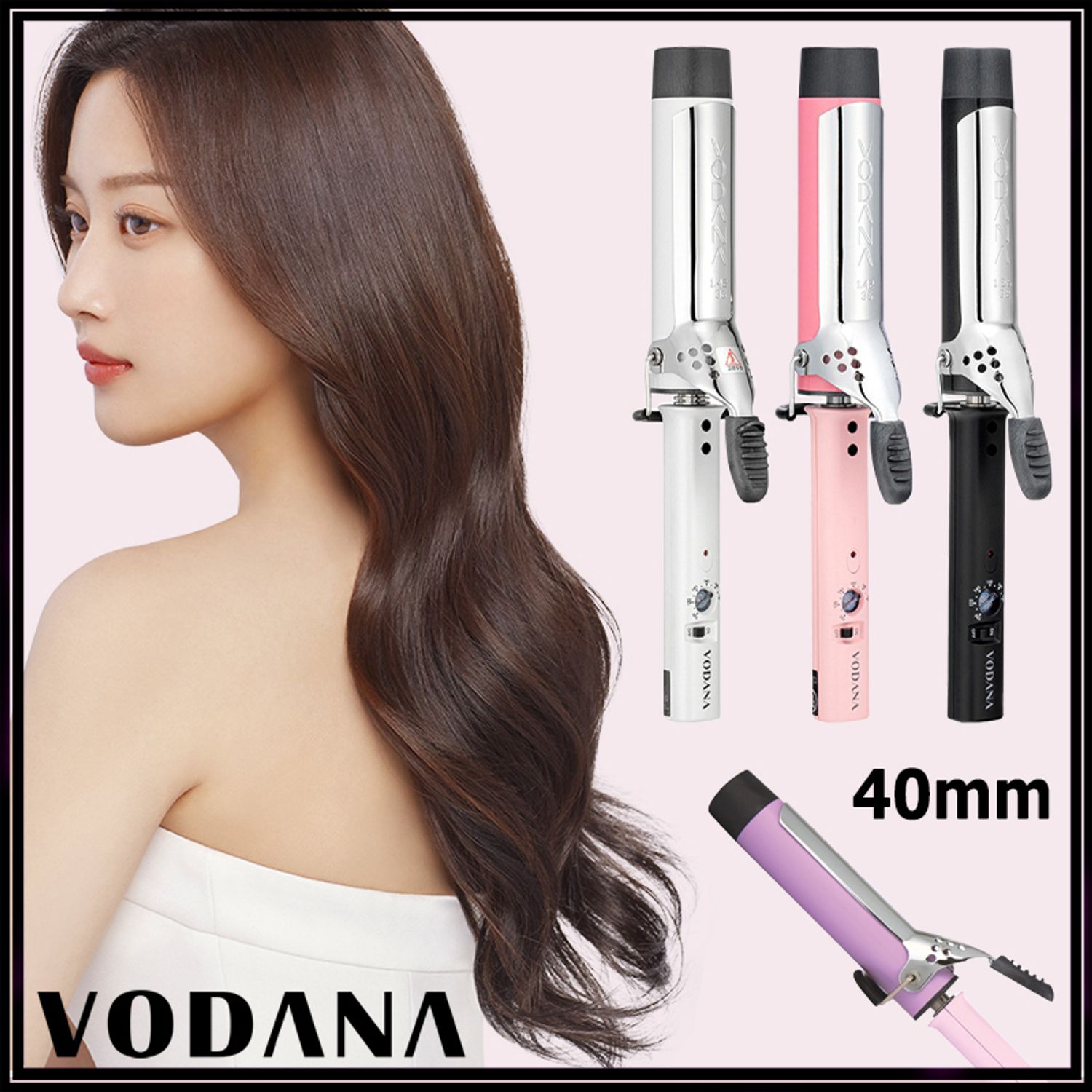 ☆VODANA☆グラム ウェーブ カール コテ アイロン☆40mm☆追跡可 