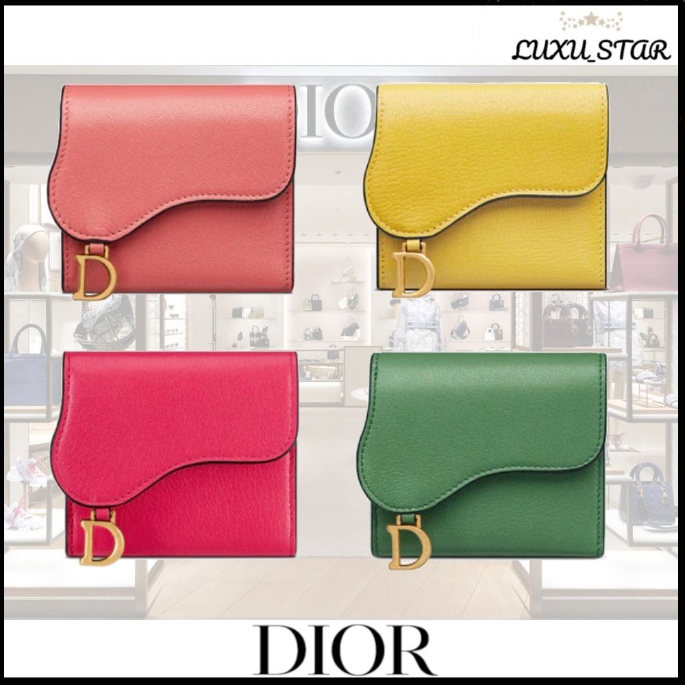 雑誌で紹介☆【日本限定】DIOR SADDLE ロータスウォレット (Dior