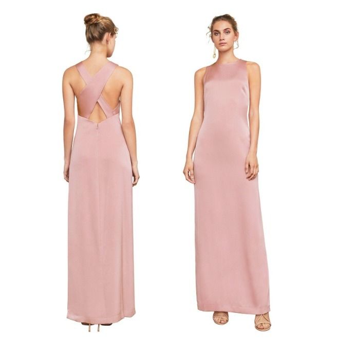美シルエット BCBGMAXAZRIA マキシ ワンピ ドレス 関税送料込 (BCBG