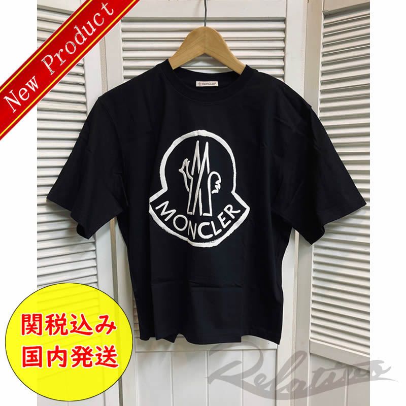 コットン 【新品正規品】 Moncler ロゴプリントTシャツ ▯ショップの 人気商品・通販 モンクレール MONCLER デカロゴプリント Tシャツ ホワイト 国内正規品 Tシャツ/カットソー(半袖/袖なし)