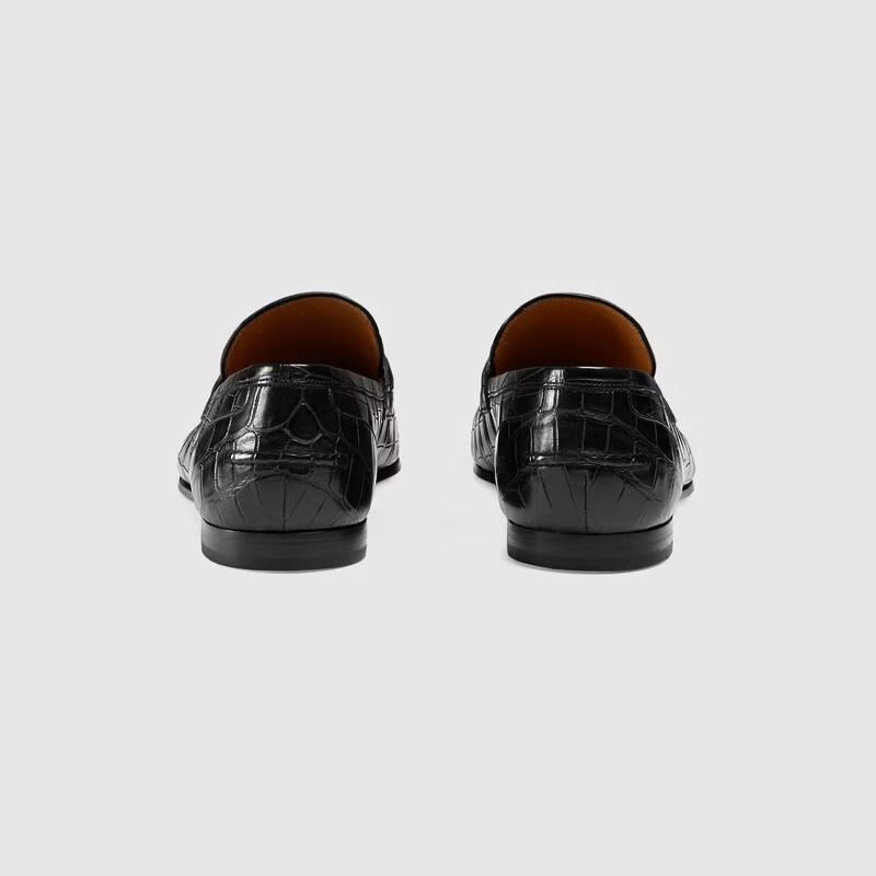 直営店買付 □GUCCI□ グッチヨルダンクロコダイルローファー (GUCCI ...