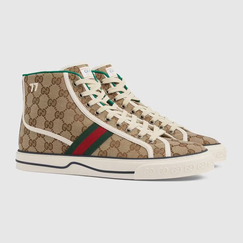□GUCCI□〔グッチ テニス 1977〕メンズ ハイトップ スニーカー - mini