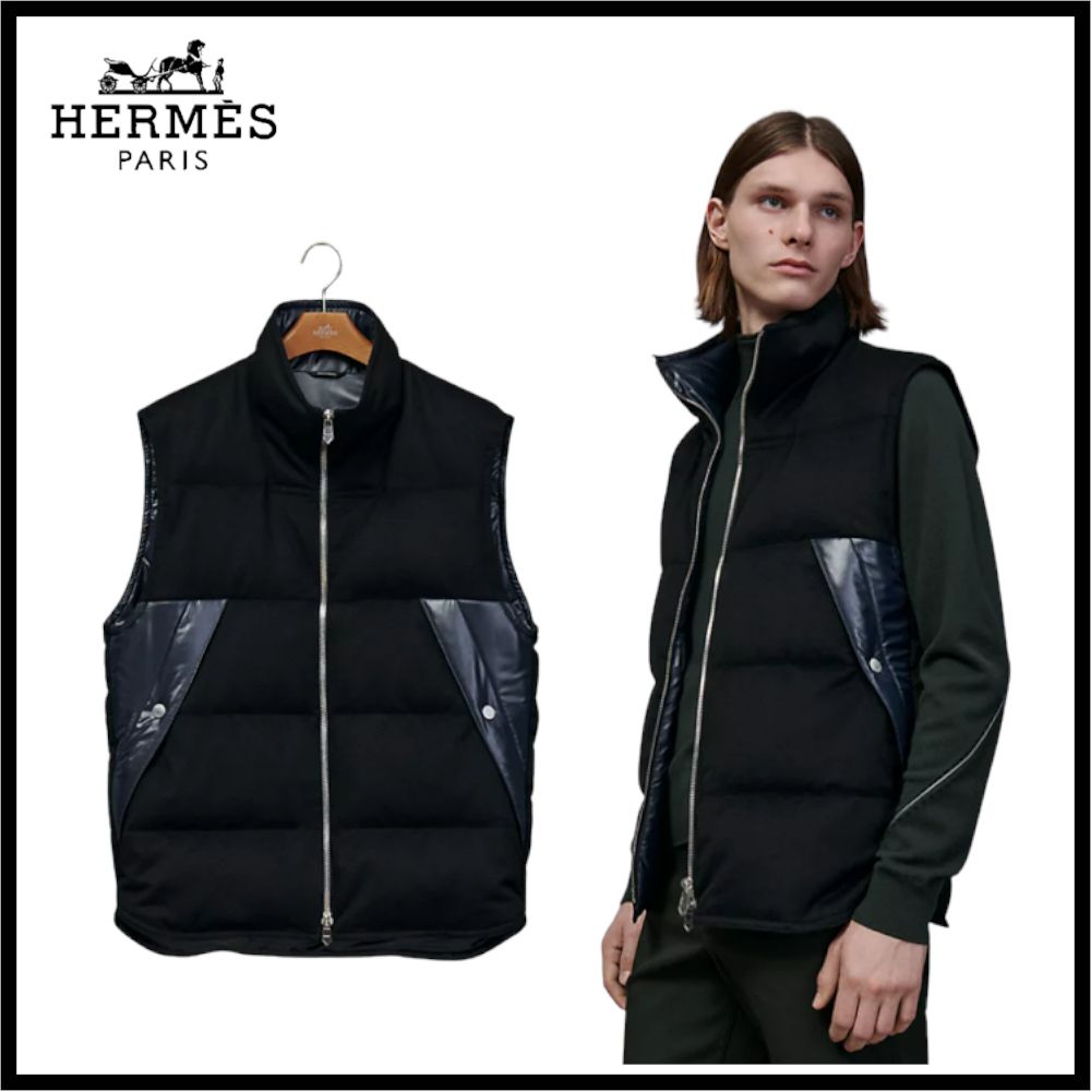 エルメス ノースリーブ キルティングベスト バッグ時計に合う (HERMES