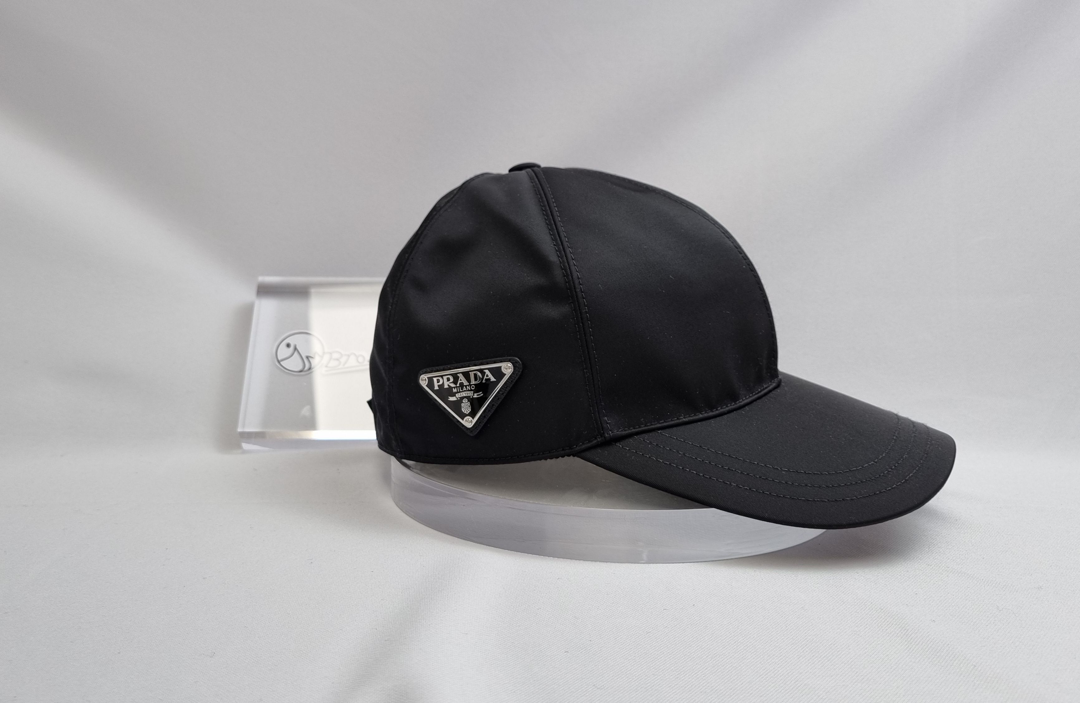 【SALE】PRADA 定番人気の RE-NYLON ベースボールキャップ PRADA☆Re-Nylon xレザー ベースボールキャップ (PRADA/キャップ