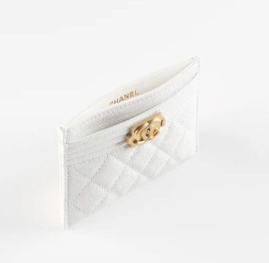 CHANEL シャネル ☆ BOY CHANEL カードケース ホワイト (CHANEL/カード ...