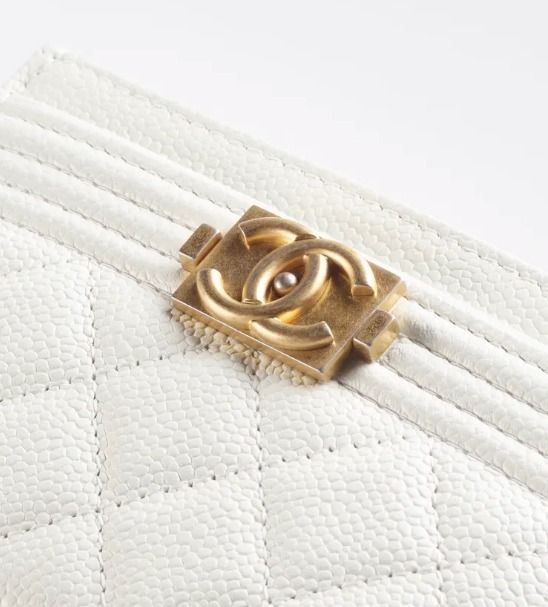 CHANEL シャネル ☆ BOY CHANEL カードケース ホワイト (CHANEL/カード ...