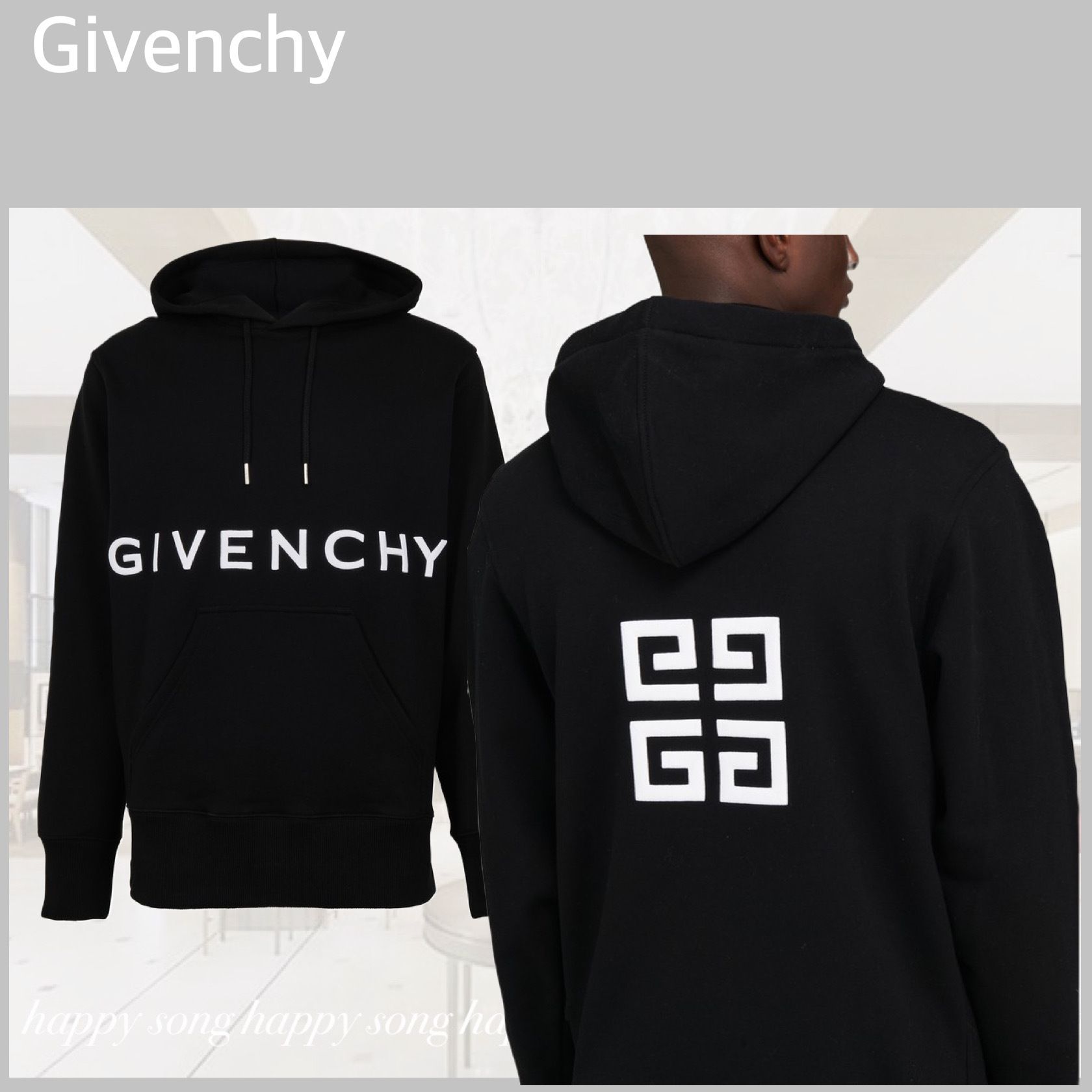 Givenchy☆ジバンシー ロゴ 4G刺繍 フード付き スウェット (GIVENCHY ギフト ジバンシー GIVENCHY パーカー スウェット パーカー