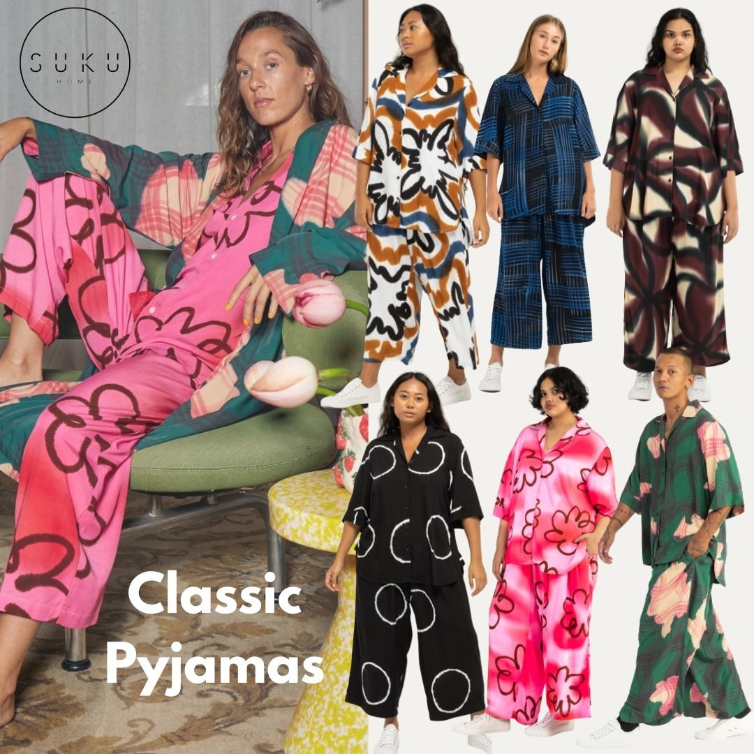 【SUKU HOME】Drew Winter Pyjama Set/バンブー/男女兼用 suku home